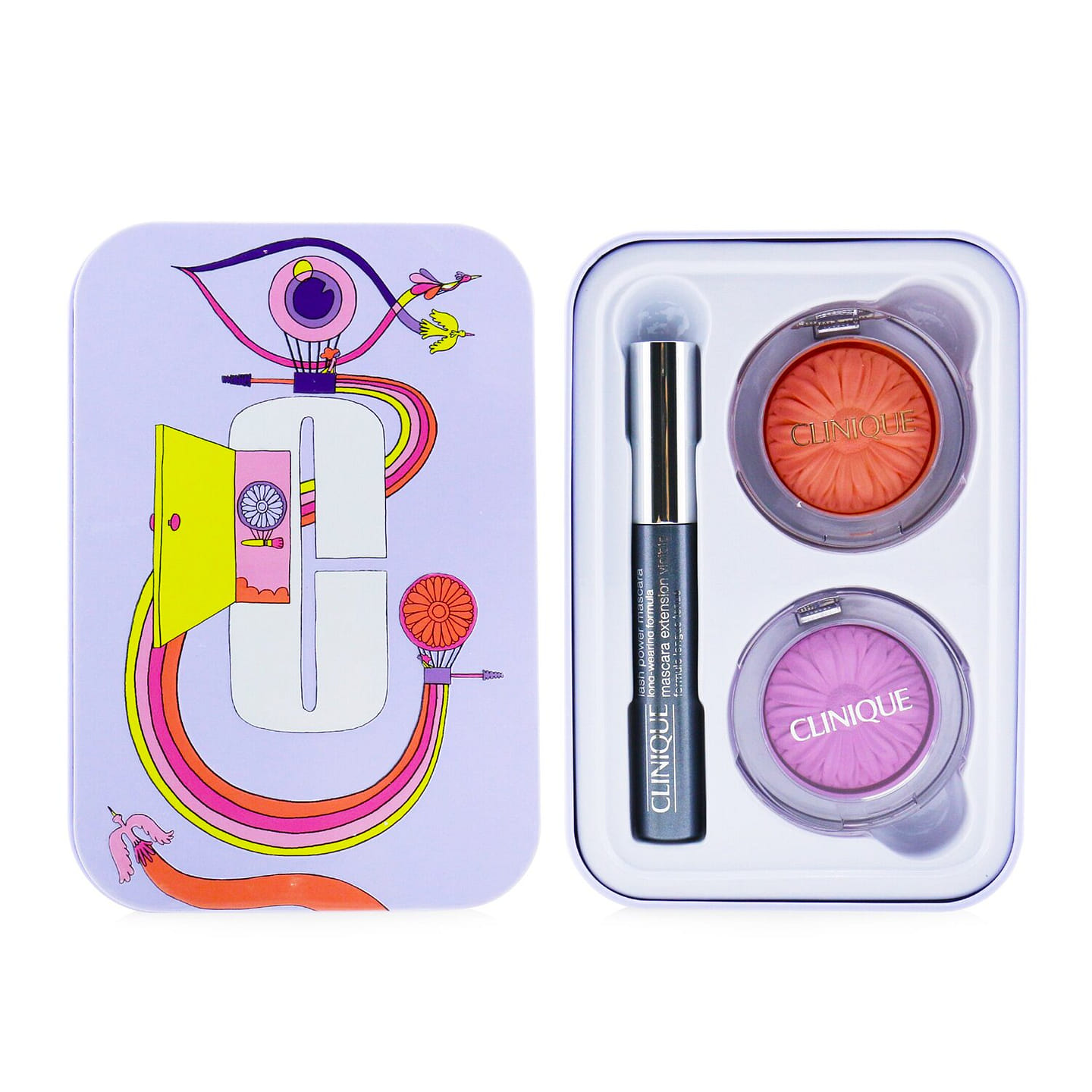 Clinique Jet Set Travel Ready Eyes & Cheeks: 2x Cheek Pop + 1x Lash Power Mascara 3pcs 3 each