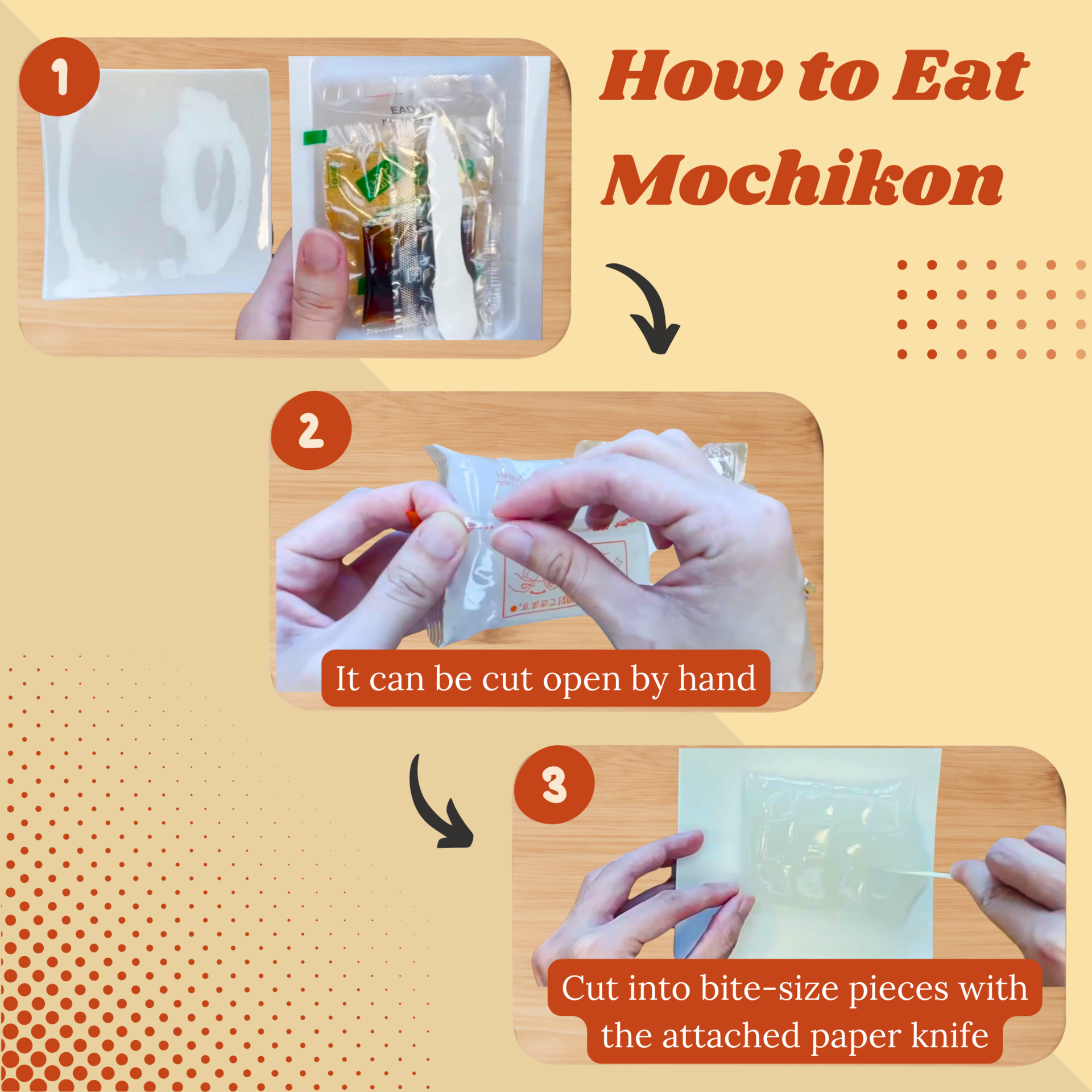 Get Mochikon Kuromitsu Kinako (Pack of 3) Delivered | Weee! Asian