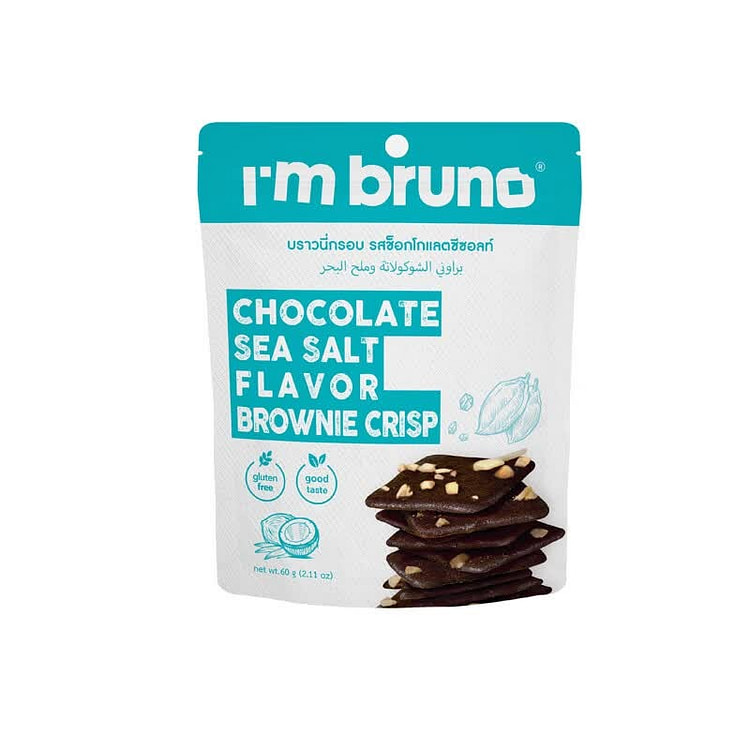 I'm bruno Chocolate Sea Salt Brownie Crisps 60 g