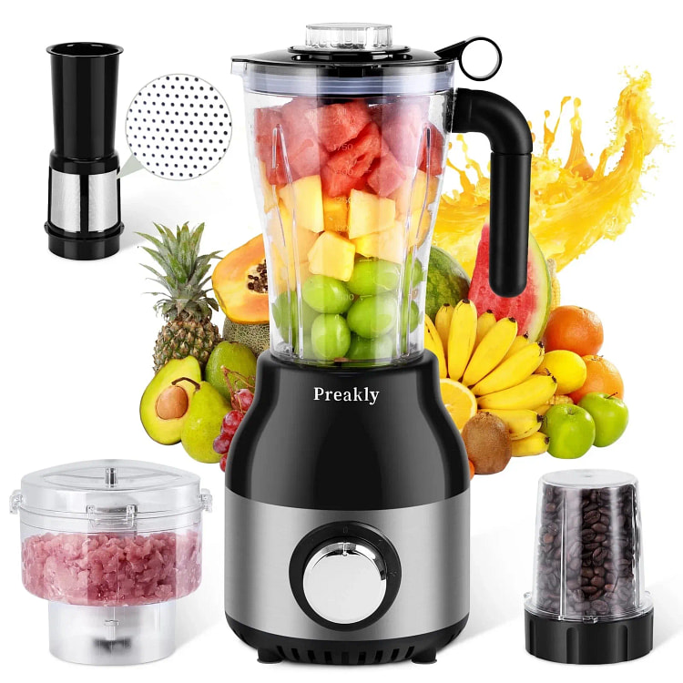 Preakly PR-006T Countertop Blender Food Processor 1 pack