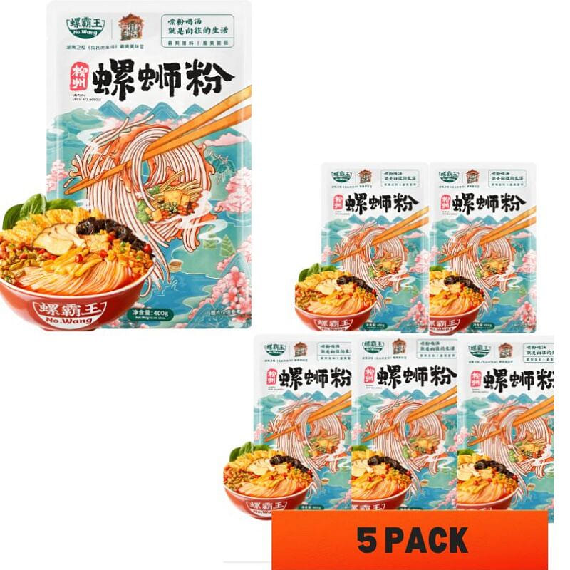 LuobawangMushroomHouse SnailRiceNoodles400g*5packs 400 g