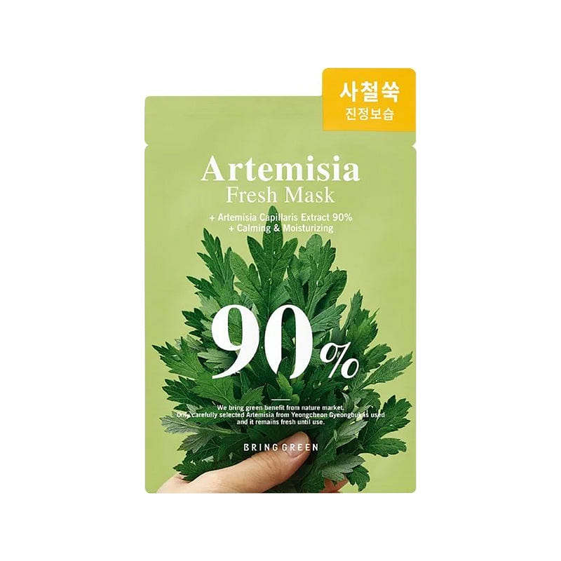 BRINGGREEN’s Artemisia 90% Fresh Mask Sheet Single 1 each