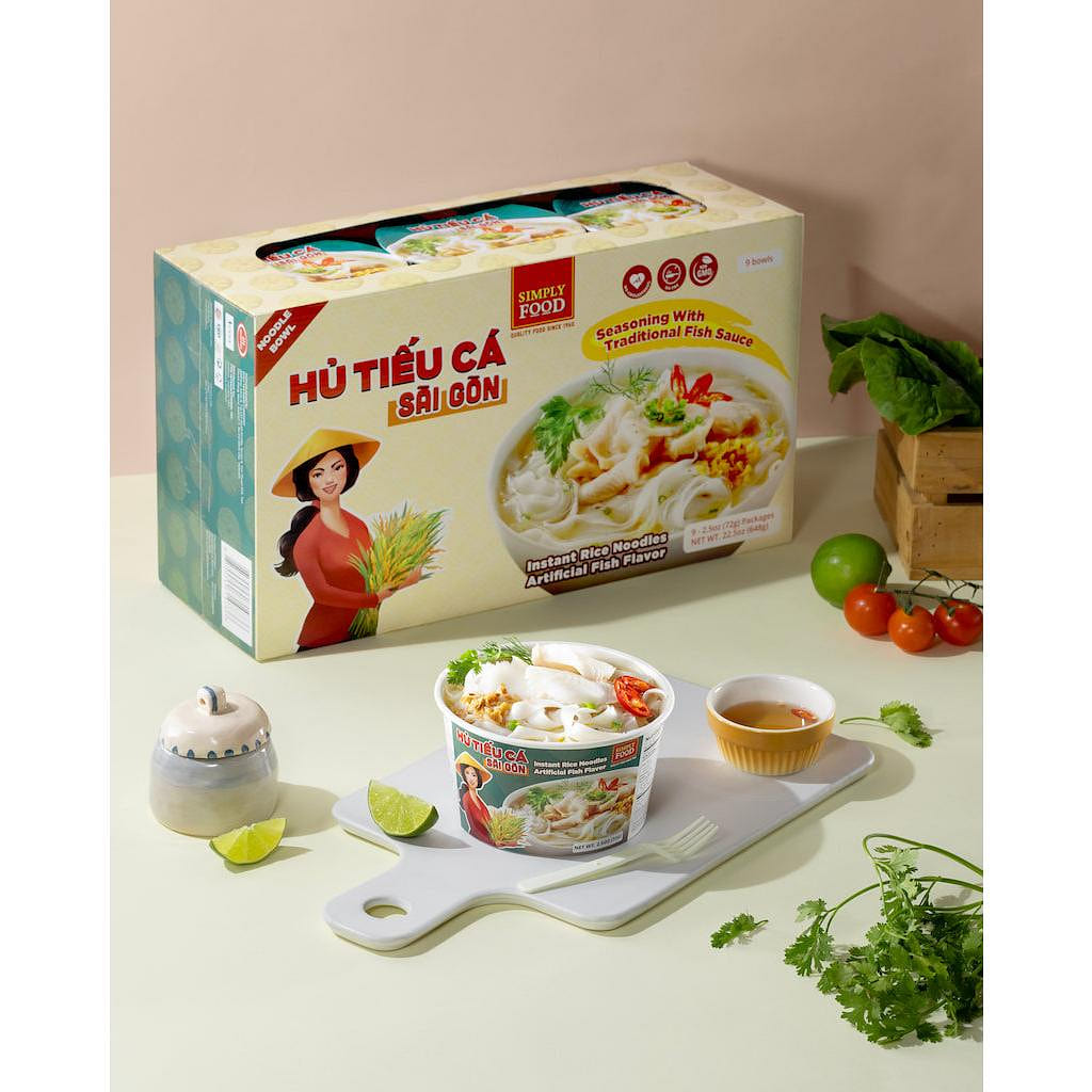 Simply Food 西贡鱼速食米粉汤碗装 9 件装 1 份
