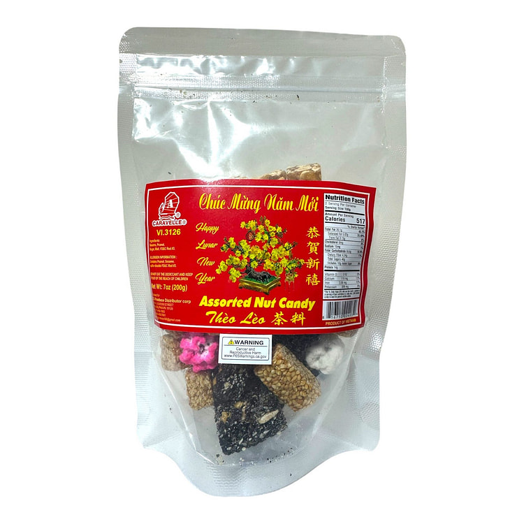 TET ASSORTED NUT CANDY Keo Theo Leo 200 g