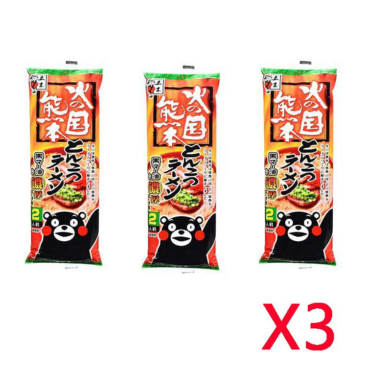 Itsuki Kumamoto Tonkotsu Ramen 250g 3 packs 1 each