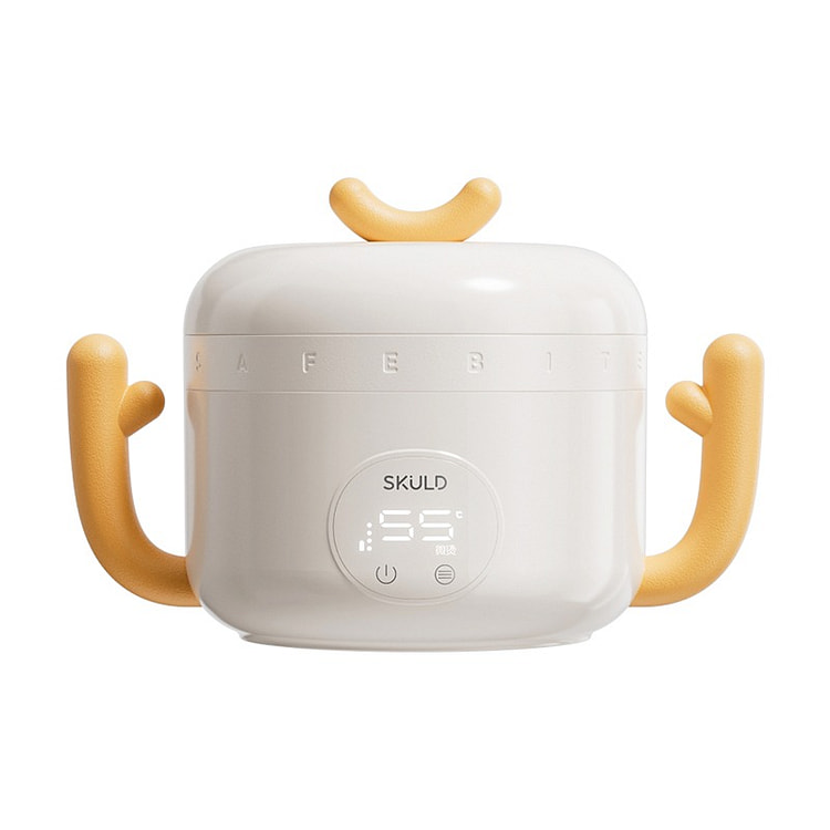 时蔻 宝宝恒温碗 智能充电辅食碗 儿童餐具 榛果色 1 个