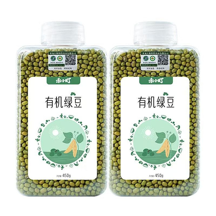 Hexiaoting Organic Mung Beans 450g 1 bottle