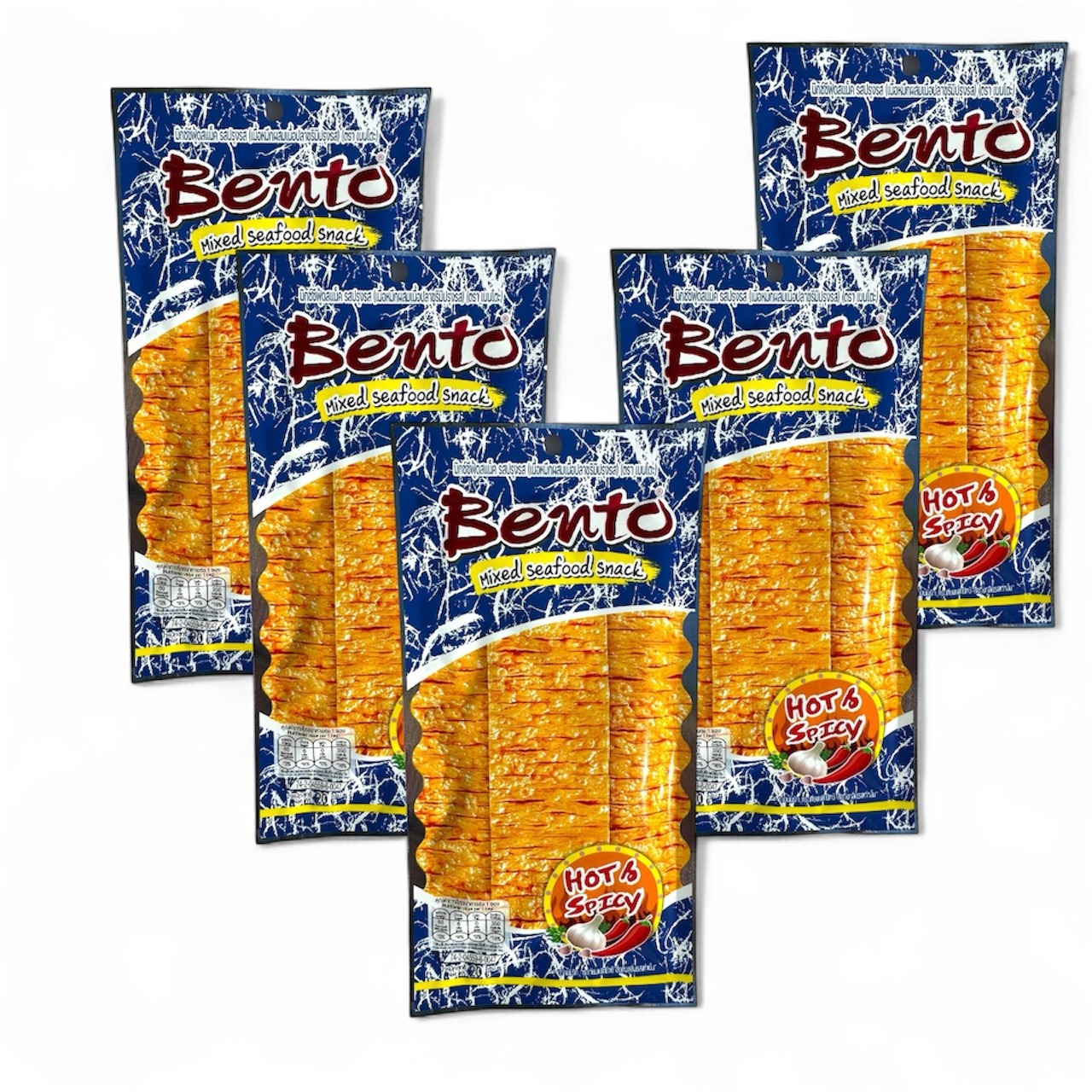 Bento Mixed Seafood Snack Hot and Spicy COMBO pack 20 g*5 counts