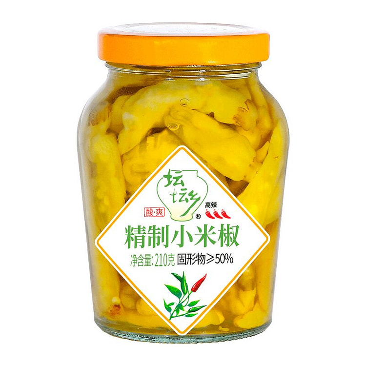 坛坛乡泡椒小米辣椒泡辣椒小米椒香辣210g*1瓶
