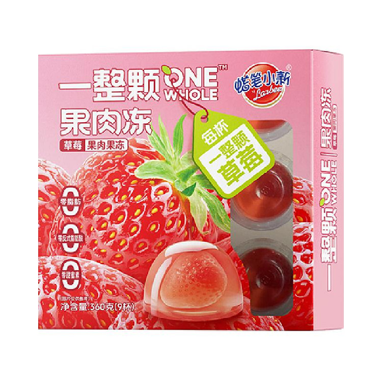 蜡笔小新草莓果冻360g