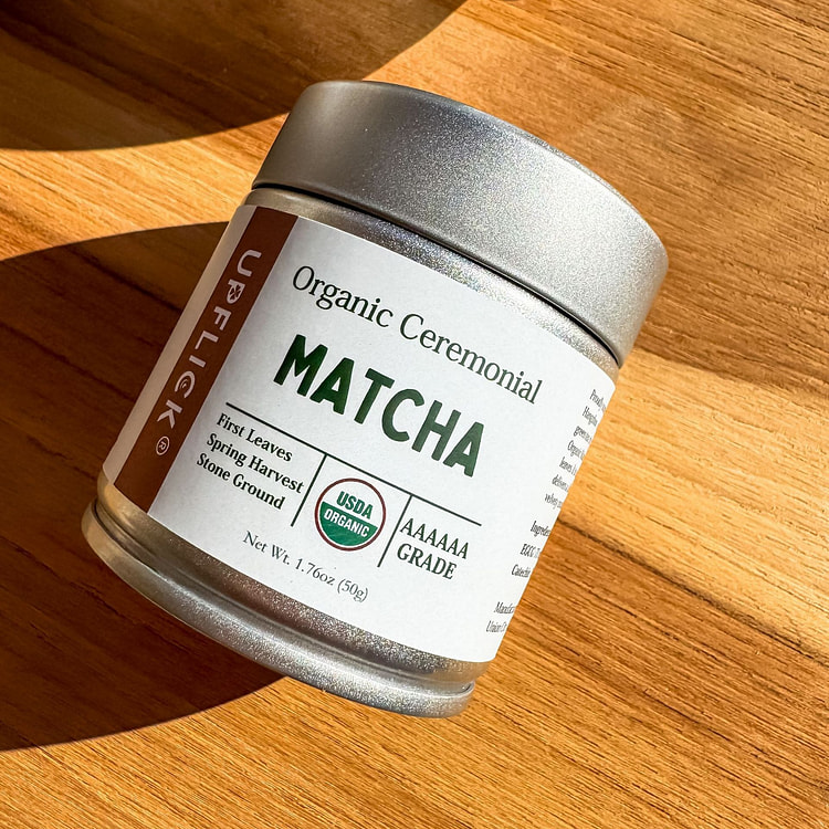 UPFLICK Ceremonial Organic Matcha Grade AAAAA USDA 50 g