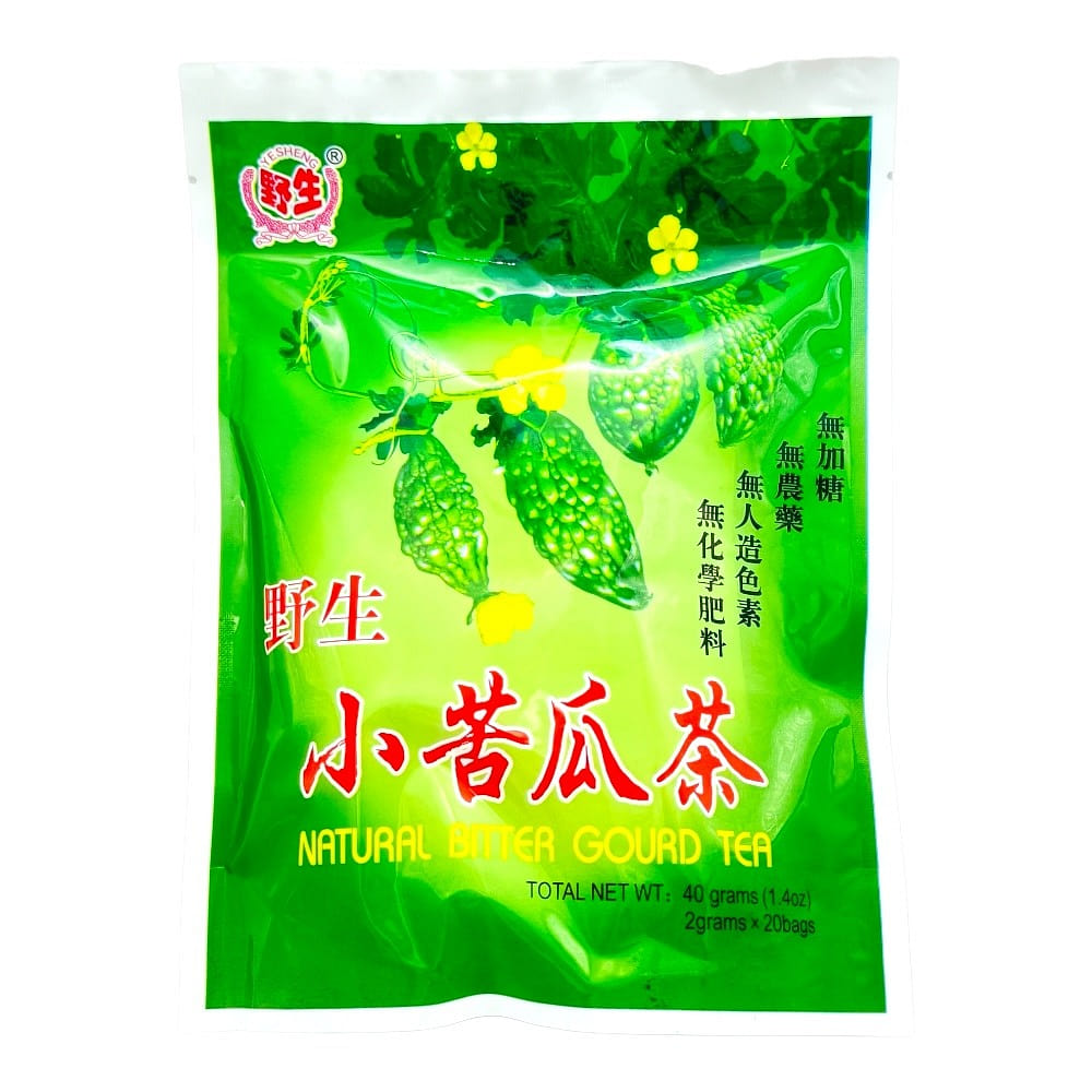 YeSheng Natural Bitter Gourd Tea 20*2g Sugar Free Ku Gua Cha 1 each