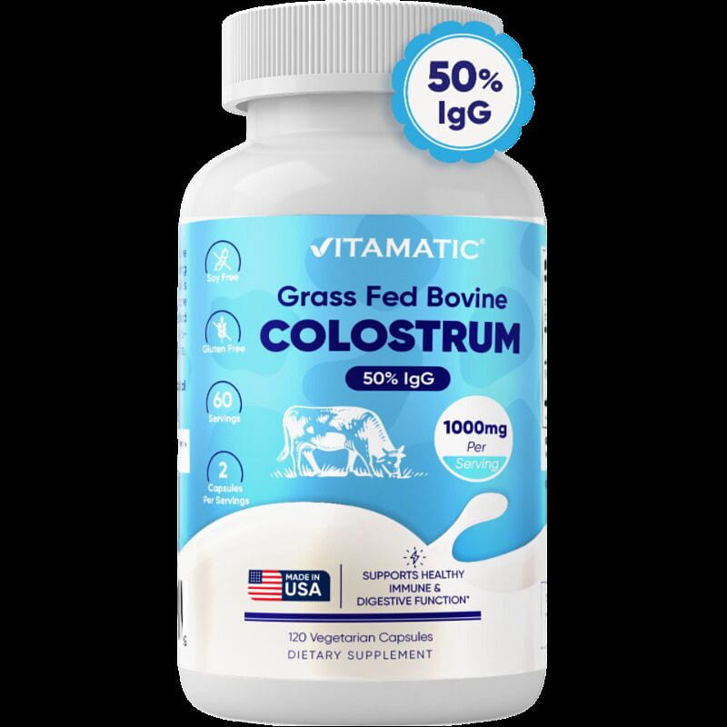 Bovine Colostrum 50% IgG 1000mg – 120 Capsule 1 each