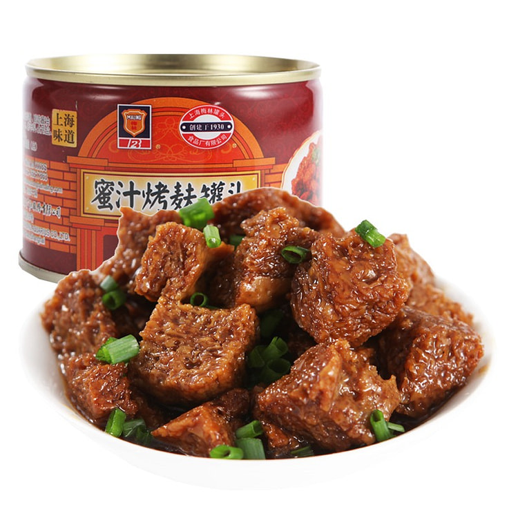 【上海特产 3罐装】梅林 蜜汁烤麸罐头