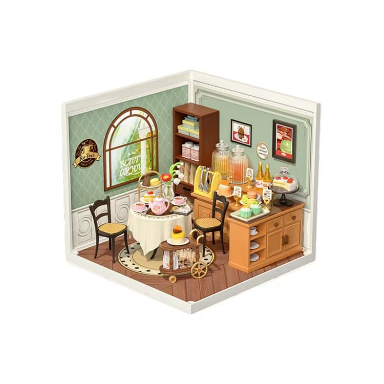 若来超级世界积木微缩模型午后甜茶下午茶 1 盒