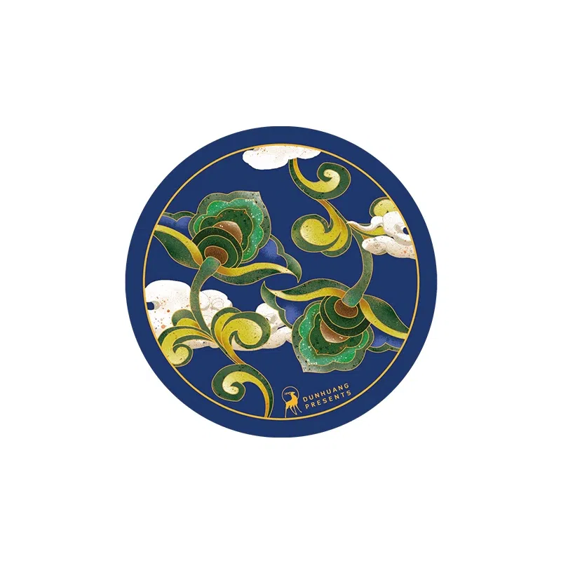 Dunhuang Absorbent Coaster – Lotus Twining Pattern 1 count