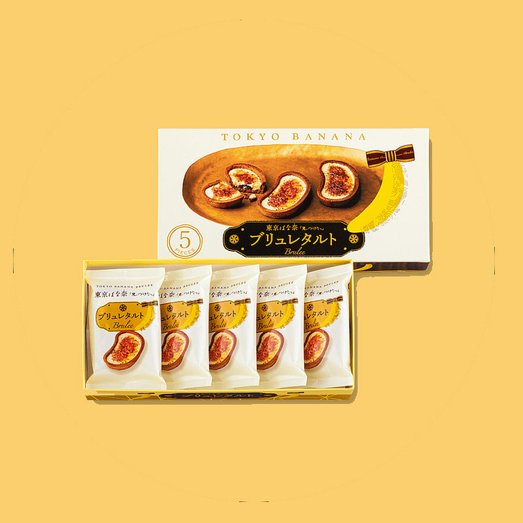 Tokyo Banana Brulee Tart 5 Pieces 1 count