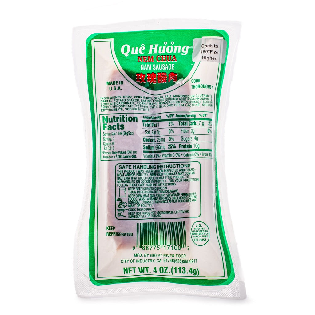 Que Huong Nem Chua Sausage 4 oz