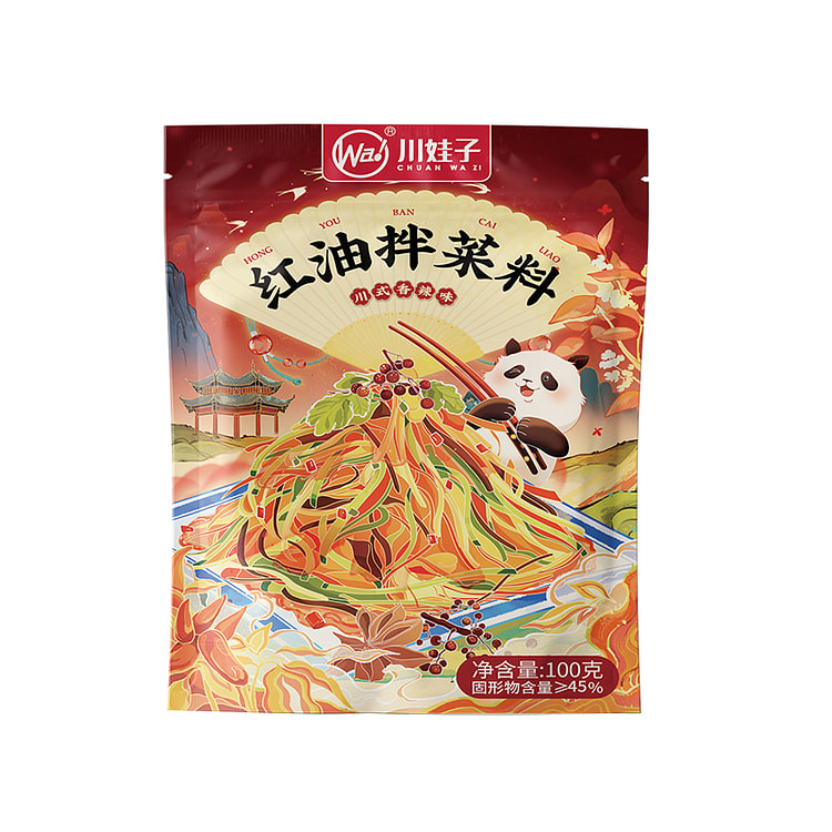 川娃子凉拌菜调料汁红油香辣味100g*1袋
