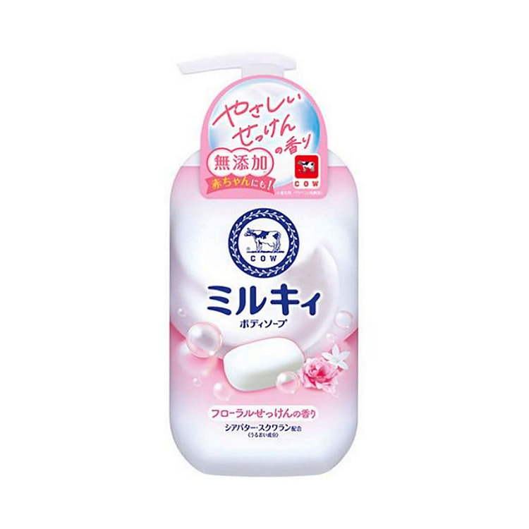 Cow Brand Milk Body Soap Floral Scent 550mL
