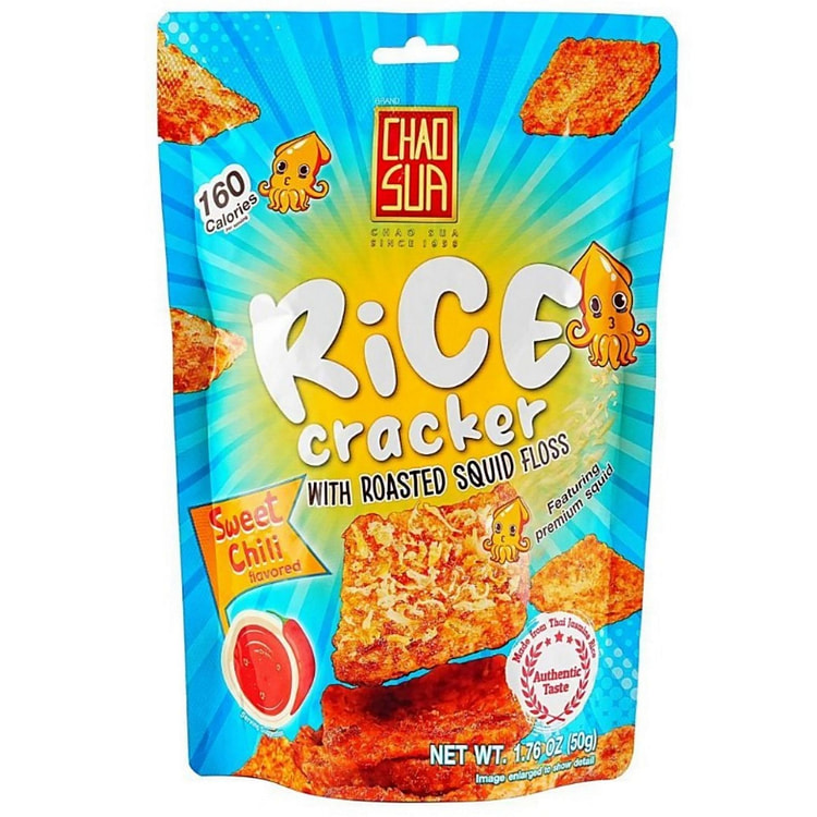 泰国座山牌脆锅巴（甜辣鱿鱼口味）50g 1 包