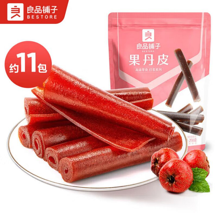 良品铺子果丹皮山楂卷蜜饯果脯零食酸甜爽口250g