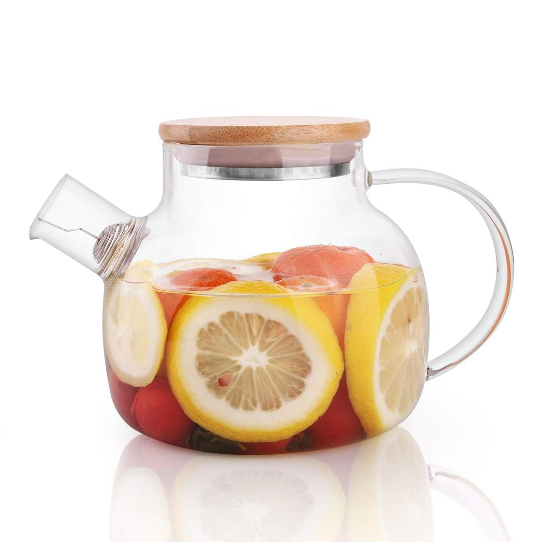 Glass Teapot Clear Tea pot with Removable Filter 1 개