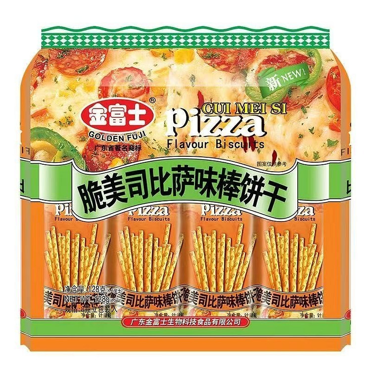 金富士 脆美司披萨味棒饼干 咸味手指饼干128g 1 包