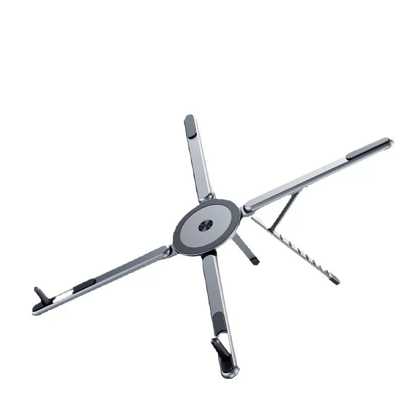Foldable Laptop Phone Stand Gun Gray X Type 1 count