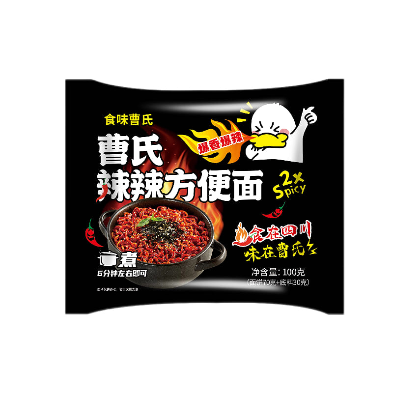 Cao's Spicy Instant Noodles 100g*3 Bags 300 g