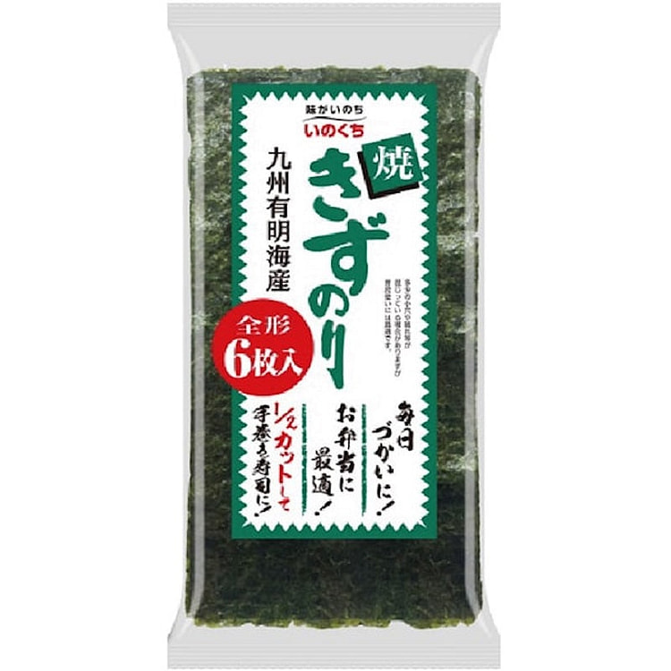 Iguchi Foods Kizu Nori Roasted Nori 6 Sheets 1 each