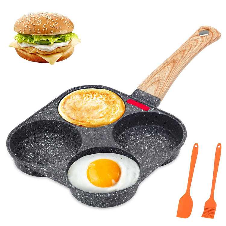 不粘煎蛋锅 一次可煎4个鸡蛋 早餐煎蛋煎饼盘 包邮