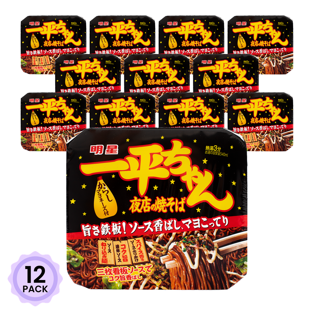 明星 一平ちゃん 焼きそば からしマヨネーズ付き 4.77 オンス*12