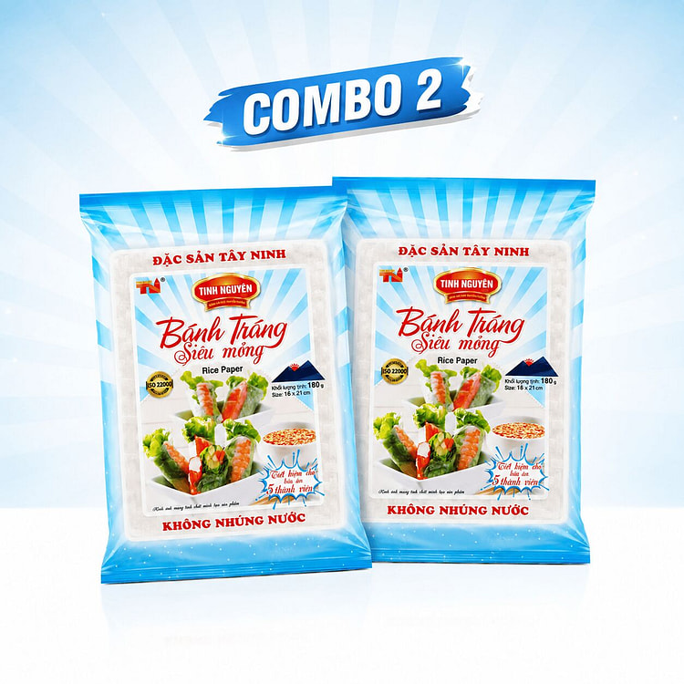 COMBO 2 Tay Ninh Ultra-Thin Rice Paper - 200gr 1 each
