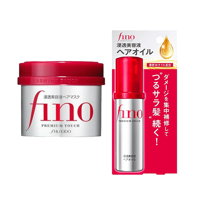 FINO Premium Hair Mask 230gxHair Oil 70ml (2 Pack) 1 count