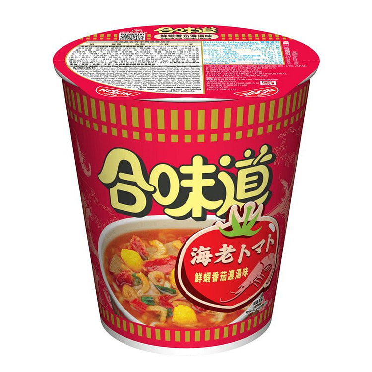 NISSIN Cup Noodles Shrimp and Tomato Flavor 75g 1 each
