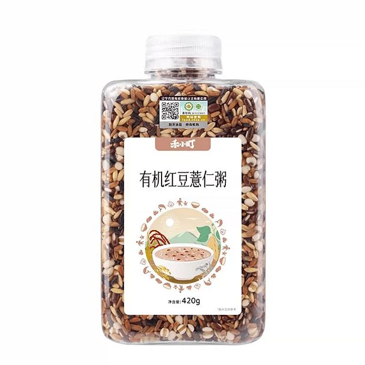 Organic red bean and coix rice porridge 420g 420 g