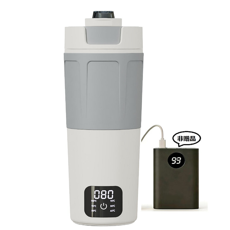 550ml便携烧水壶USB水杯保温杯大容量旅行用 1 把