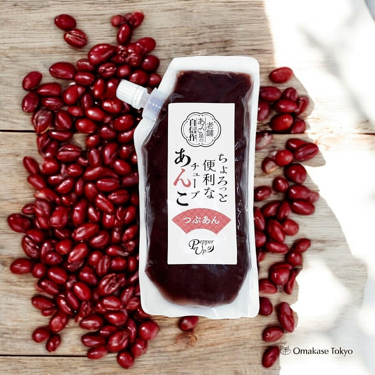 Sweet Red Bean Tsubuan Paste Tub 300g for Topping