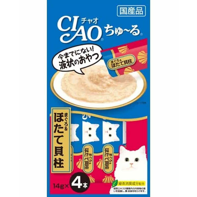 Inaba CIAO Tuna Scallop Sticks 14g*4pcs 1 each