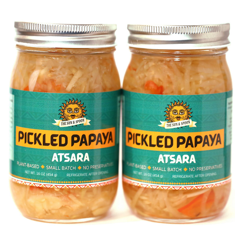 PICKLED PAPAYA ATSARA 2 16 盎司*2 包