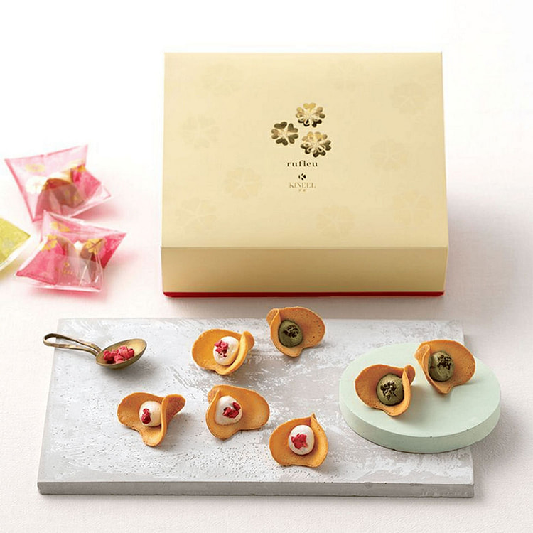 京果子 花朵奶油饼干 香草抹茶味 16枚 1 份