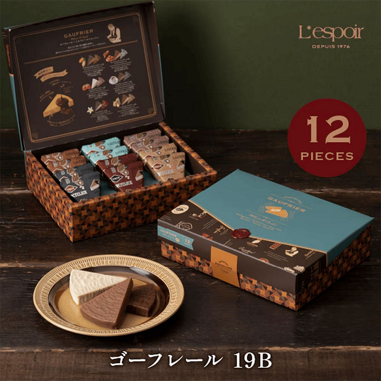 神户风月堂 法兰巧克力酥薄饼礼盒 12枚 1 份