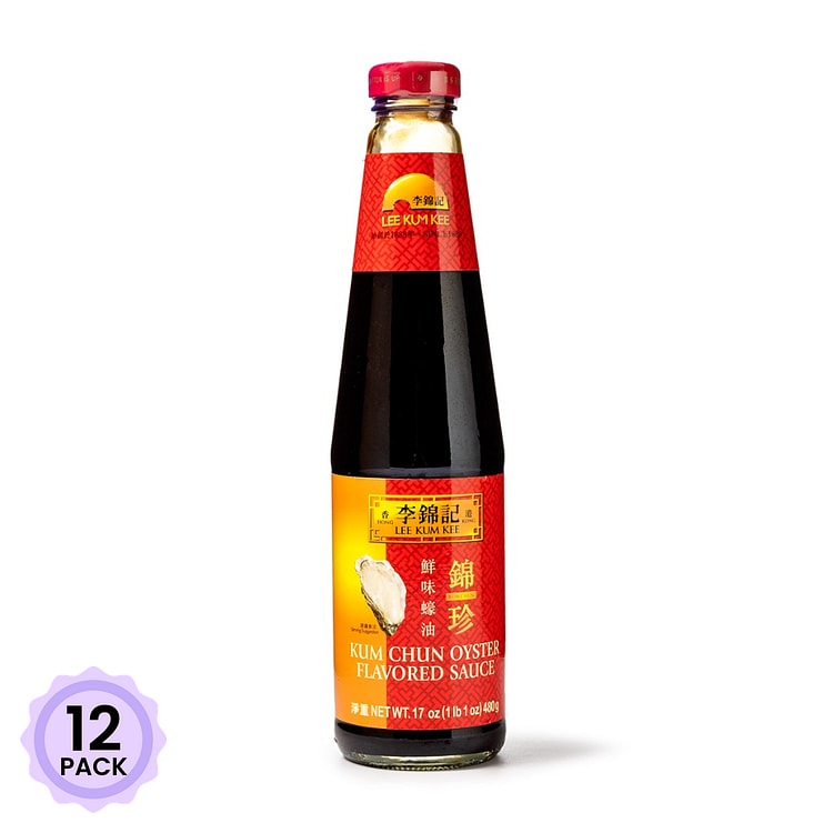 李锦记 锦珍鲜味蚝油 17 盎司*12 包