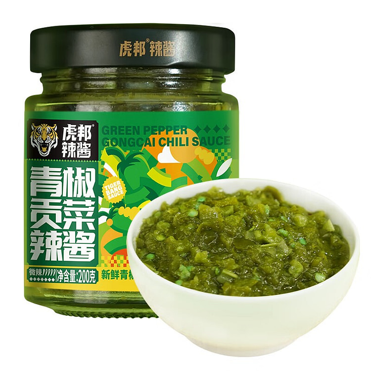虎邦辣椒酱 青椒贡菜酱200g
