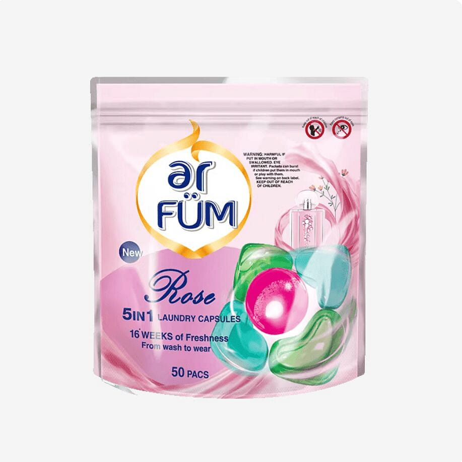 Arfum rose laundry detergent pods 50 Pieces 1 pack
