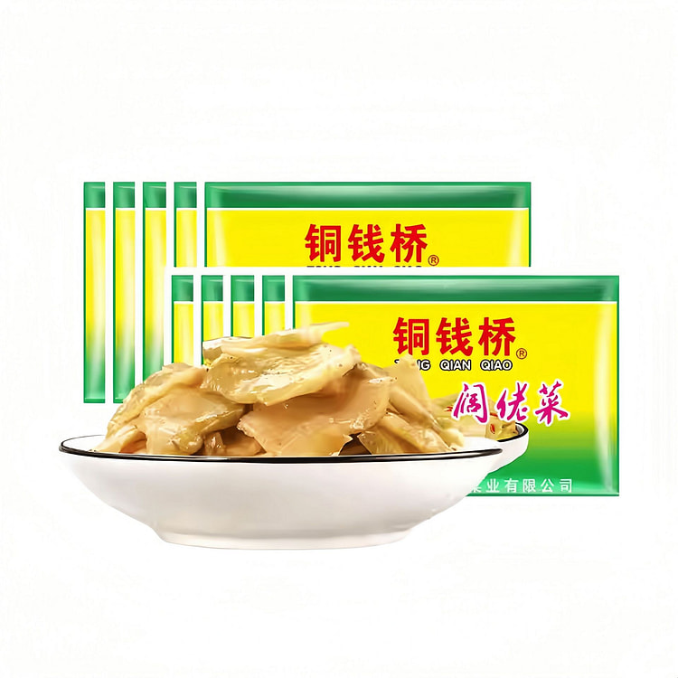 铜钱桥 榨菜片余姚特产学生下饭菜 30g*8包 240 克