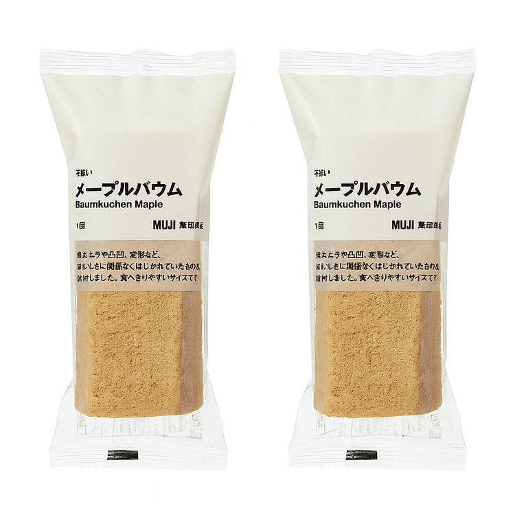 MUJI Irregular Baumkuchen Maple 2 pc