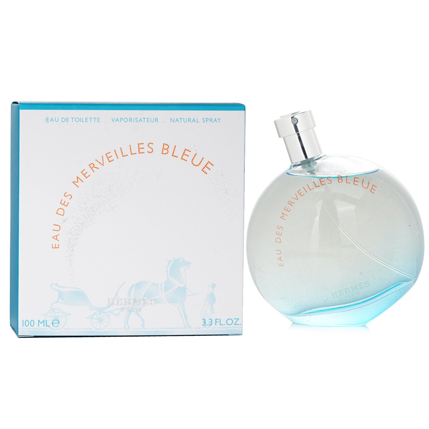 エルメス 香水 EAU DES MERVEILLES オーデトワレ 100ml Hermes Eau Des Merveilles Bleue Eau De Toilette Spray 100ml/3.3oz