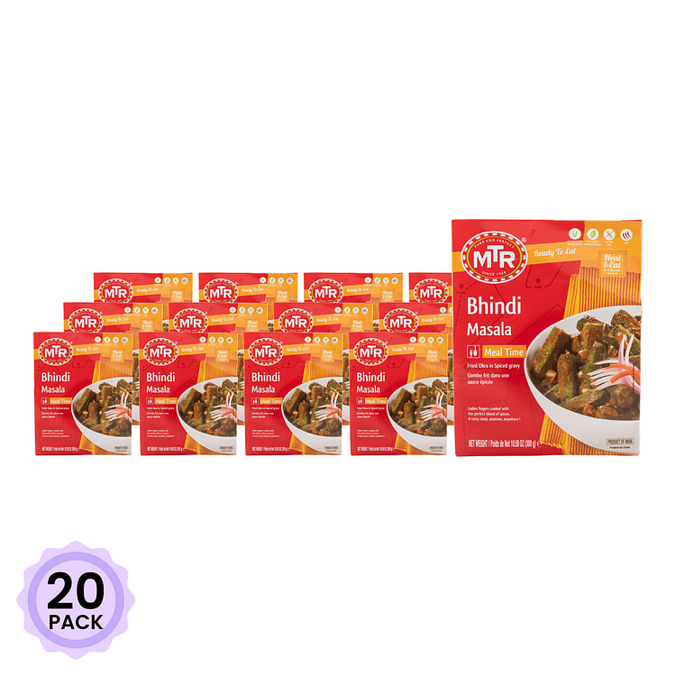 MTR Bhindi Masala Ready to Eat 10.5 oz*20 pack